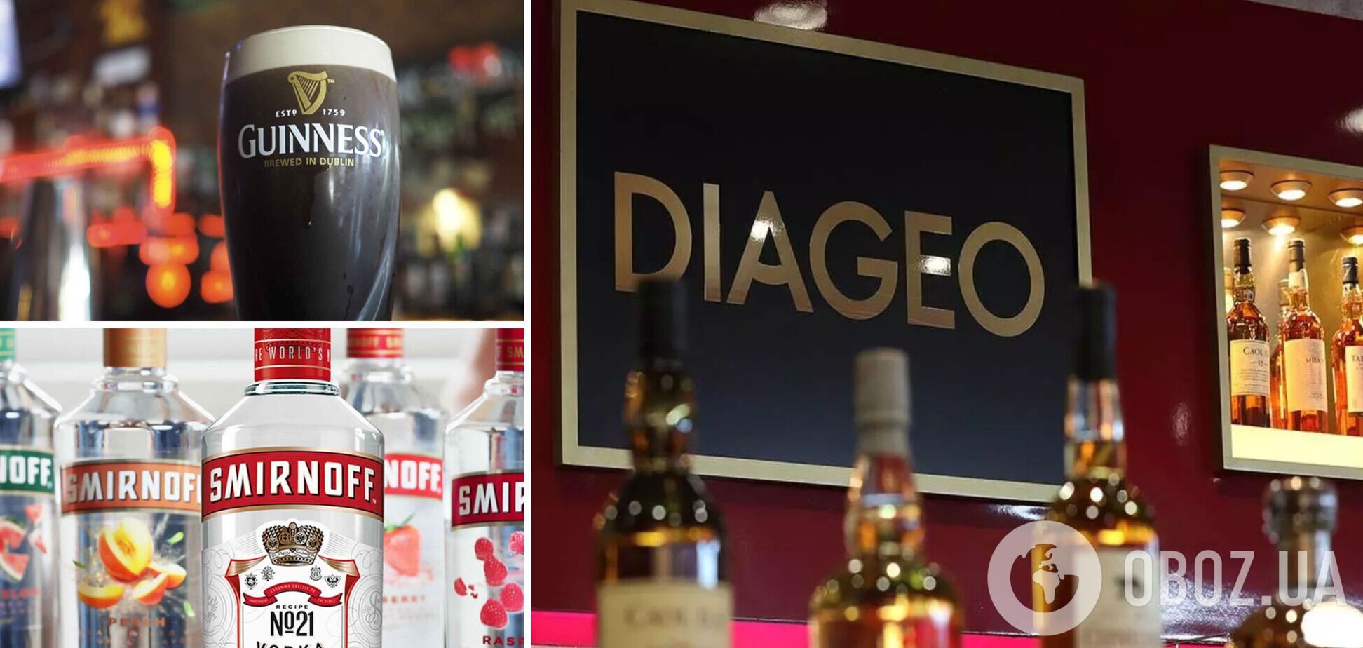 Алкоголя Diageo в России официально не будет