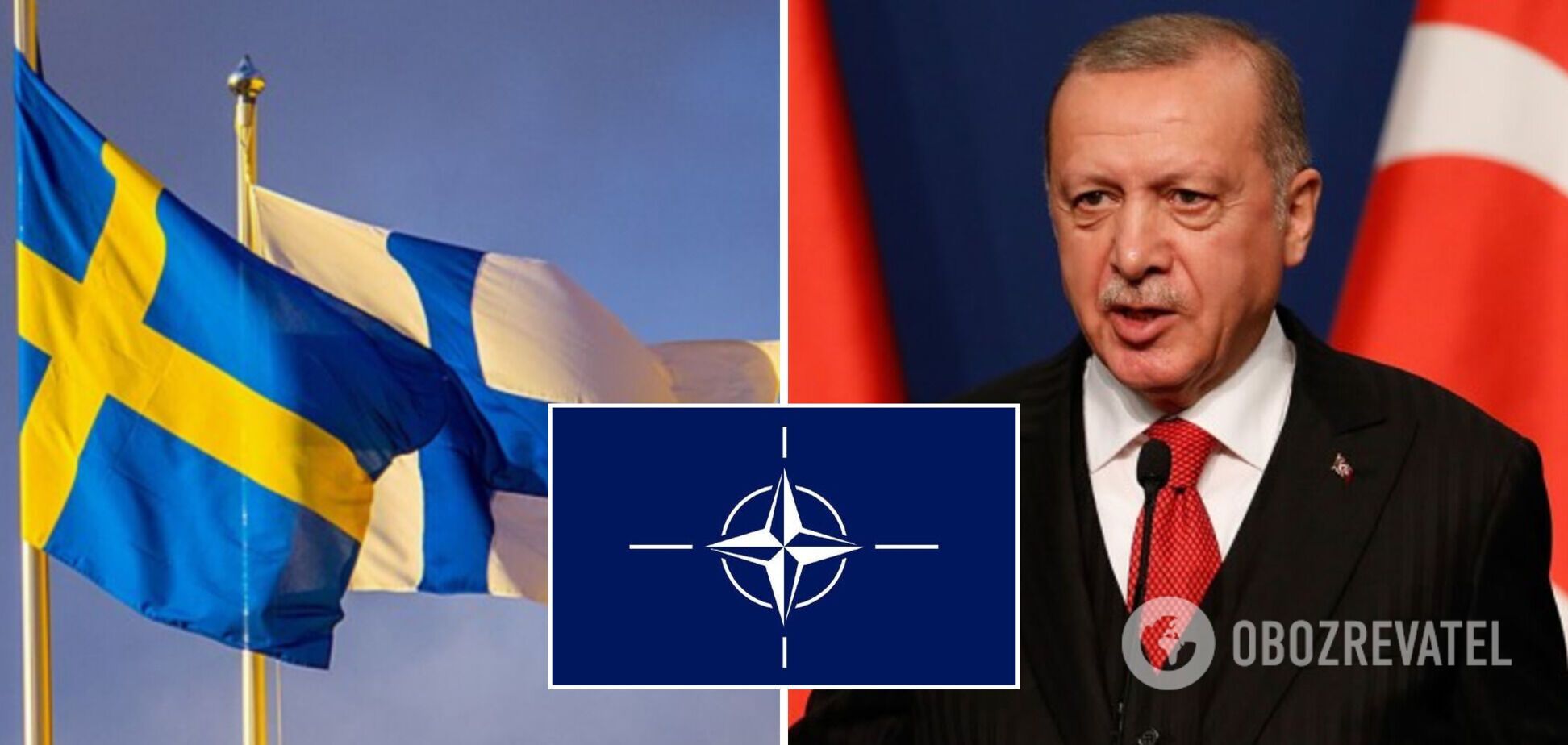 Ердоган пригрозив 'заморозити' процес вступу до НАТО Швеції та Фінляндії