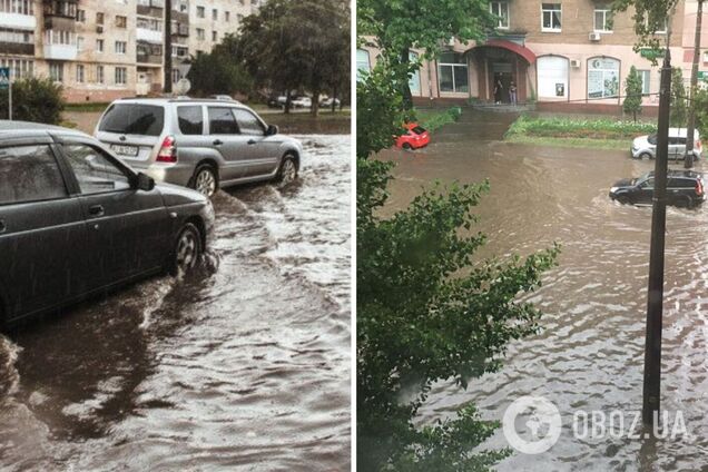Авто превратились в подлодки, люди плавали на улицах, как в море: появились новые кадры из затопленного Киева