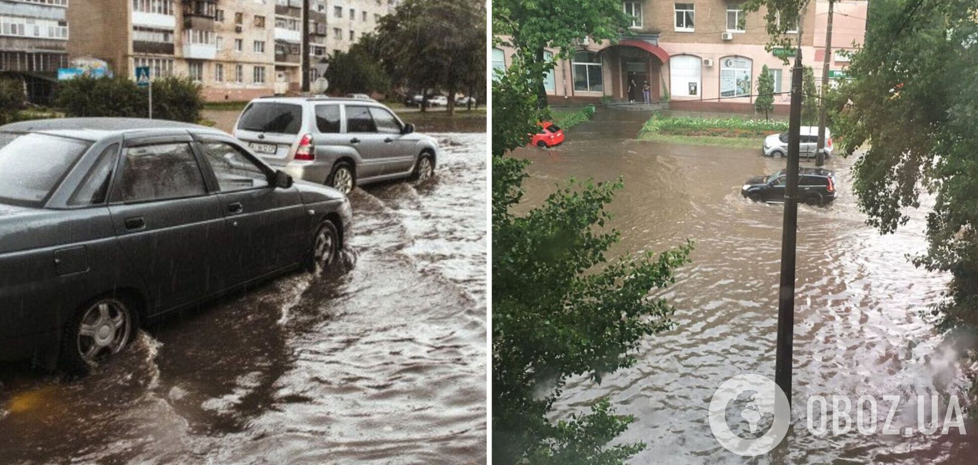 Авто превратились в подлодки, люди плавали на улицах, как в море: появились новые кадры из затопленного Киева