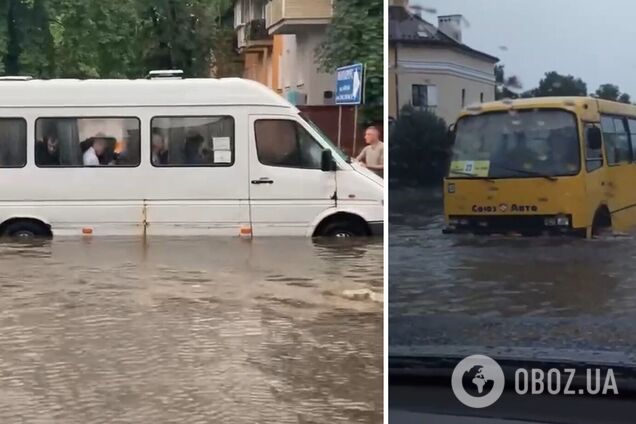 Чернигов накрыл мощный ливень с градом: улицы и авто ушли под воду. Фото и видео