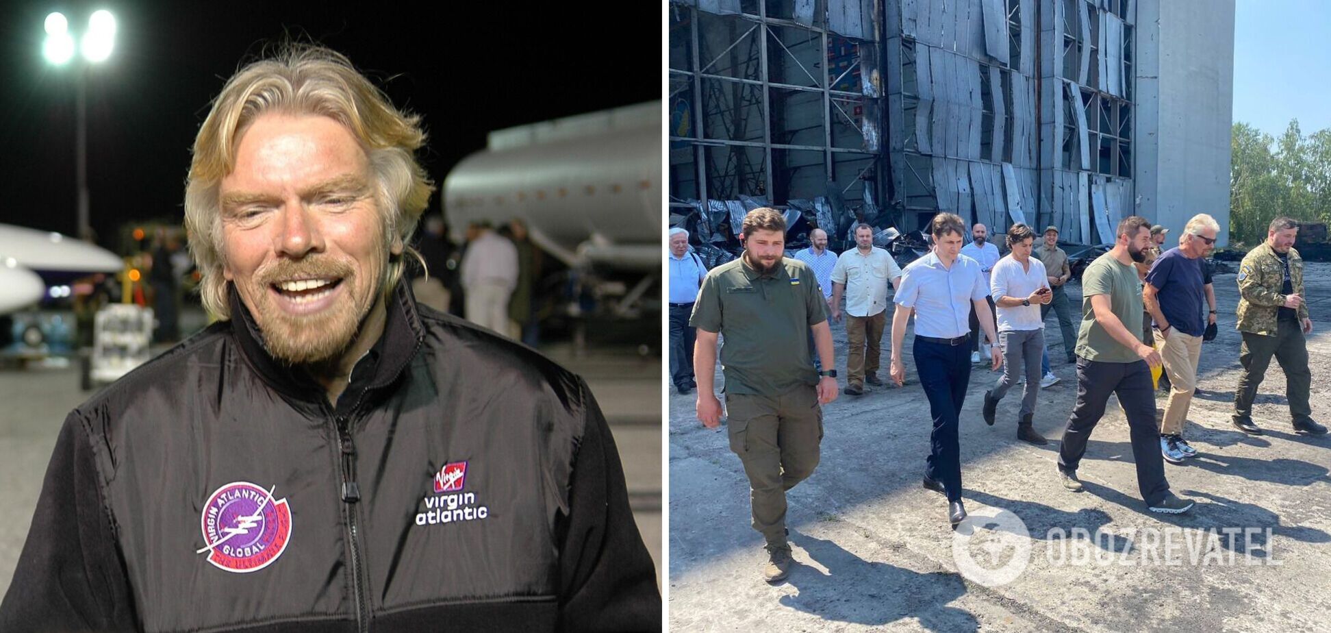 Річард Бренсон приїхав у Гостомель: мільярдер цікавився аеродромом 'Антонов'