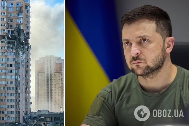 Через біль та скорботу до Перемоги: з'явився символічний портрет Зеленського, створений з фото зруйнованих будинків