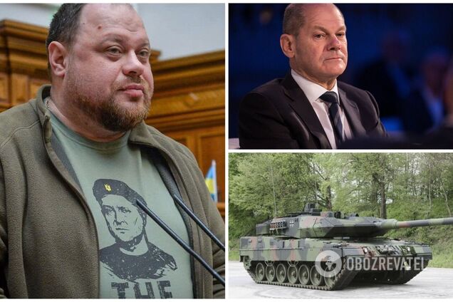 Стефанчук на встрече с Шольцем призвал Германию передать БТР Marder и танки Leopard Украине