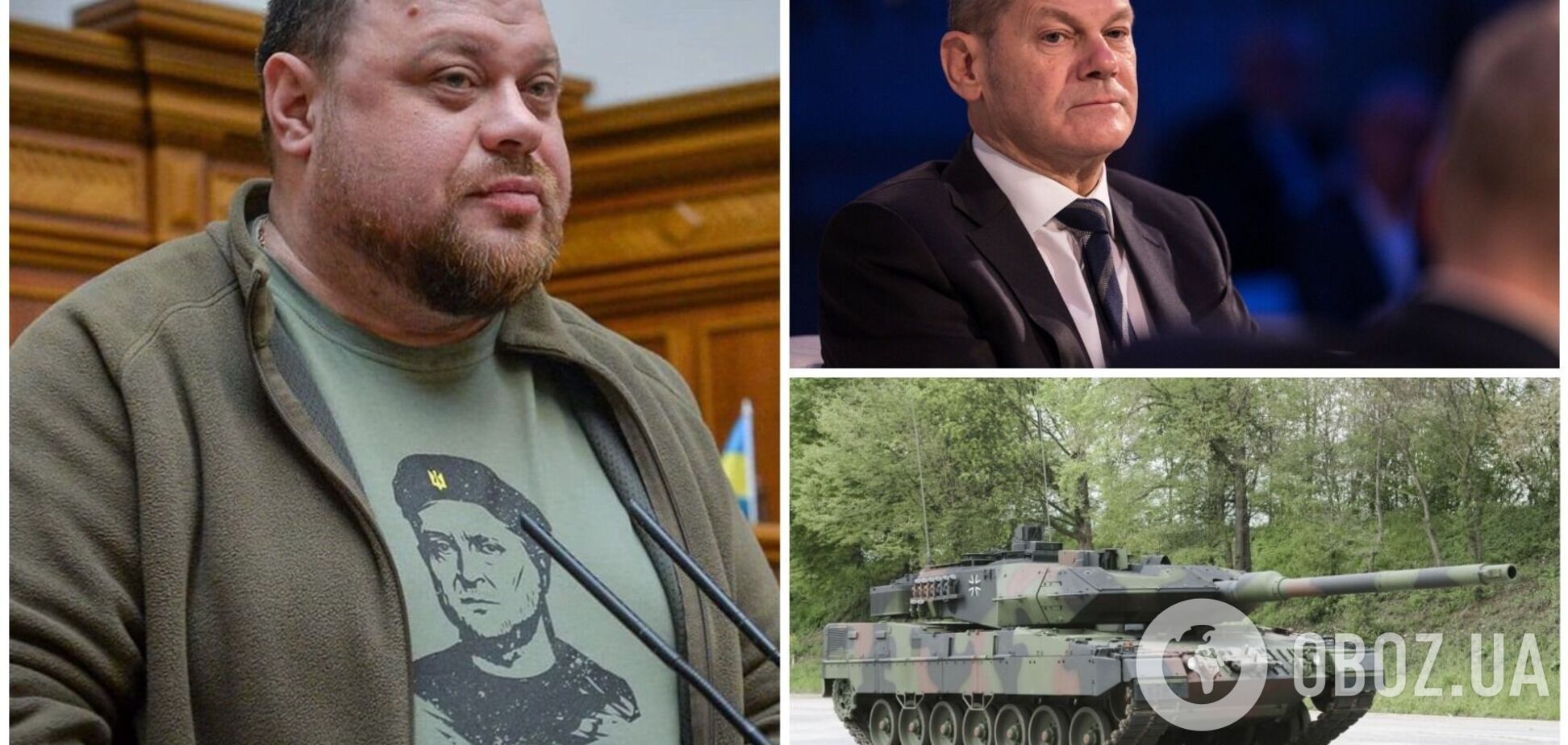 Стефанчук на встрече с Шольцем призвал Германию передать БТР Marder и танки Leopard Украине