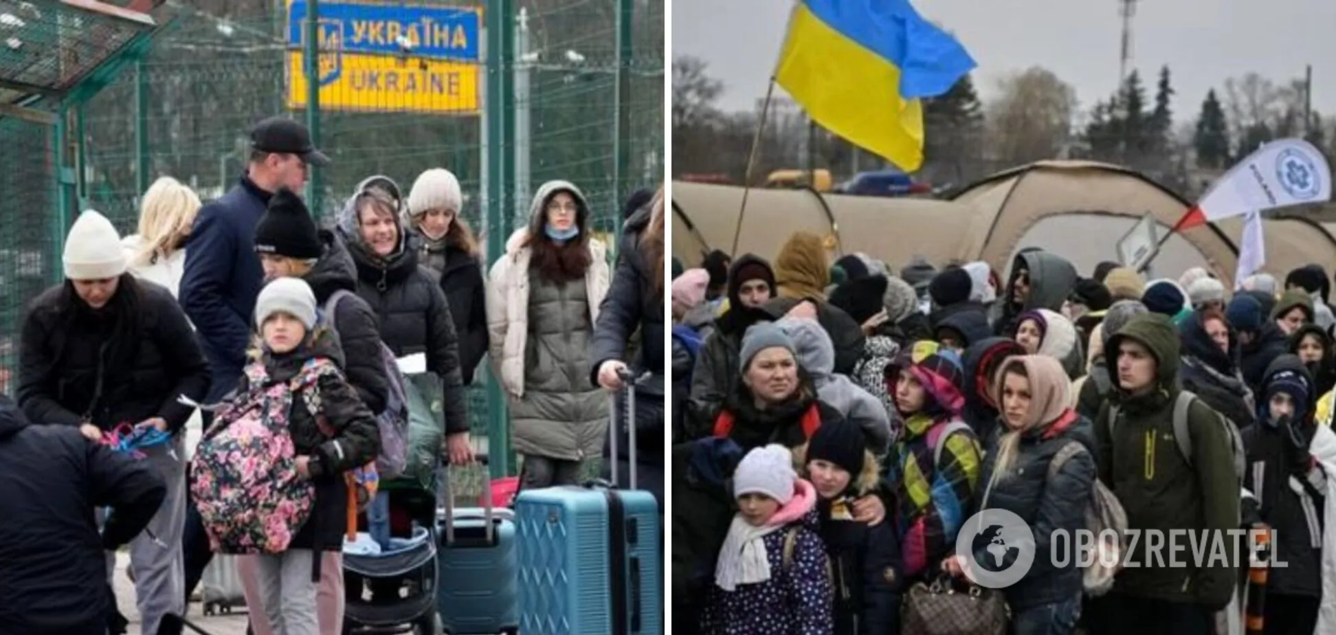 Украинские беженцы в ЕС