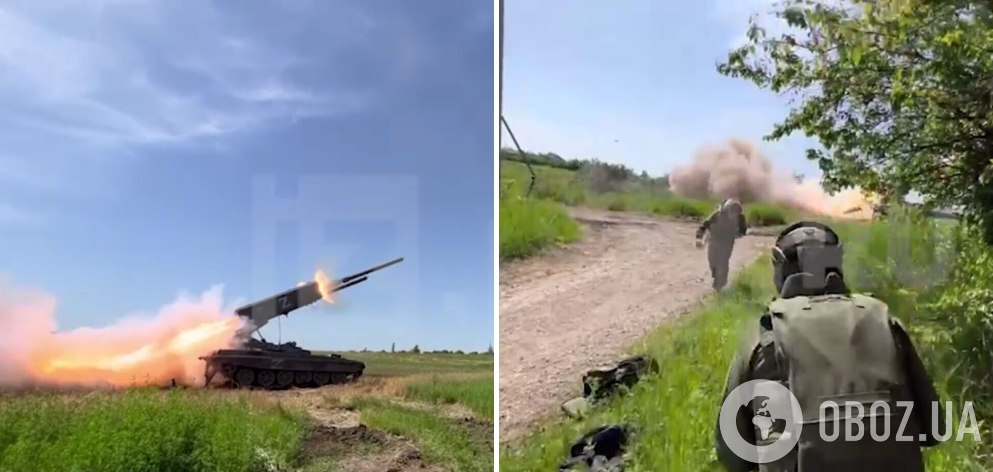 'Ответ' прилетел через минуту: российские пропагандисты сняли удар ВСУ по вражеской технике, показывая обстрел Украины. Видео