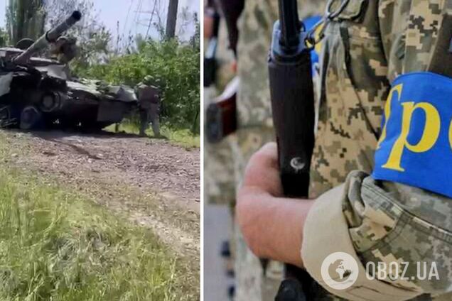 Унікальні кадри: українські тероборонівці знешкодили ворожий танк, закинувши всередину гранату