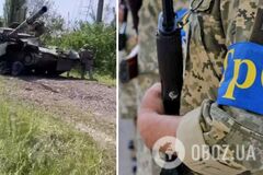 Уникальные кадры: украинские теробороновцы обезвредили вражеский танк, забросив внутрь гранату