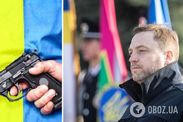 Глава МВД Монастырский поддержал легализацию владения огнестрельным оружием