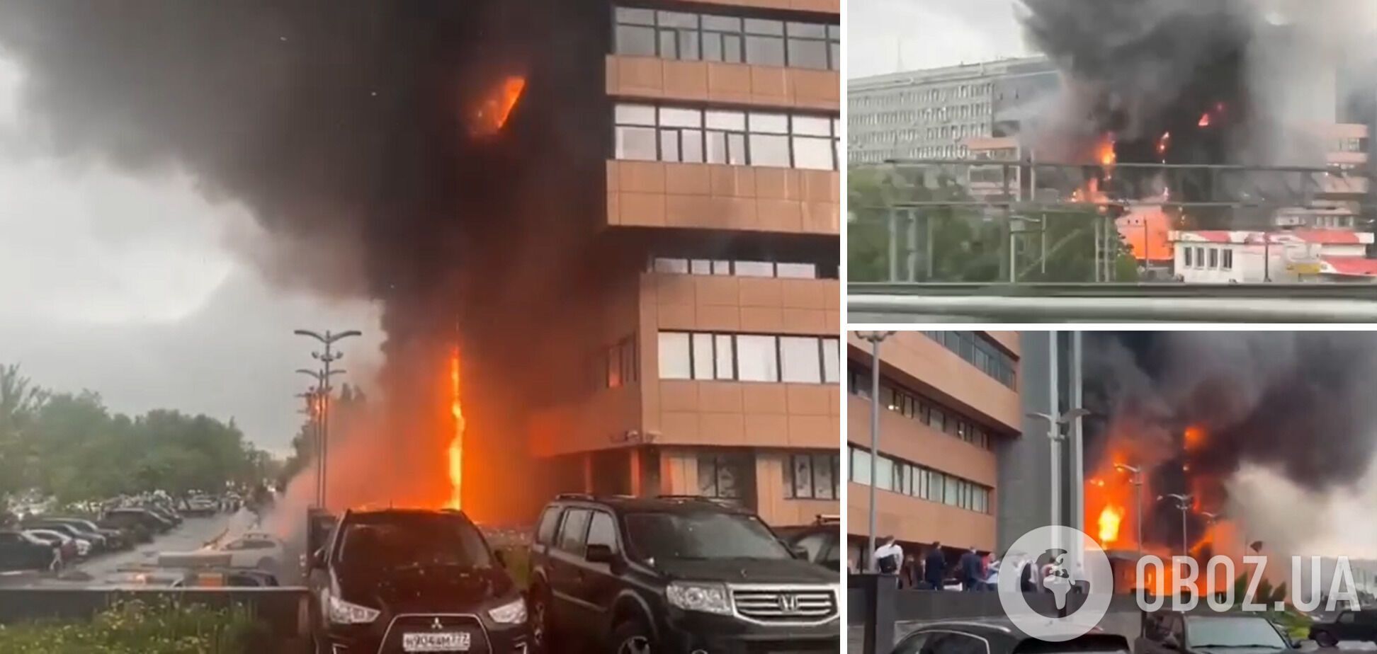 У Москві горить горить бізнес-центр 'Гранд Сетунь Плаза'