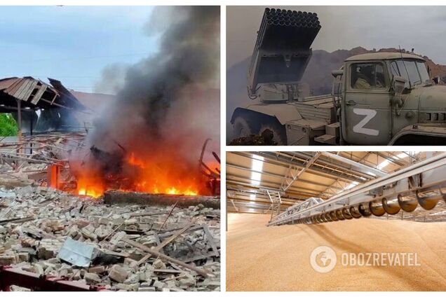 Окупанти вдарили по Дніпропетровщині: влучили по центру села та знищили склад із зерном. Фото
