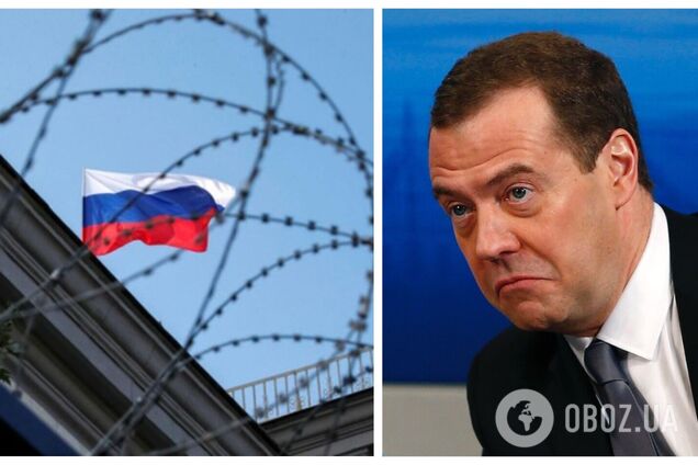 Медведєв заявив, що санкції проти Росії у Кремлі можуть розцінити як привід для війни