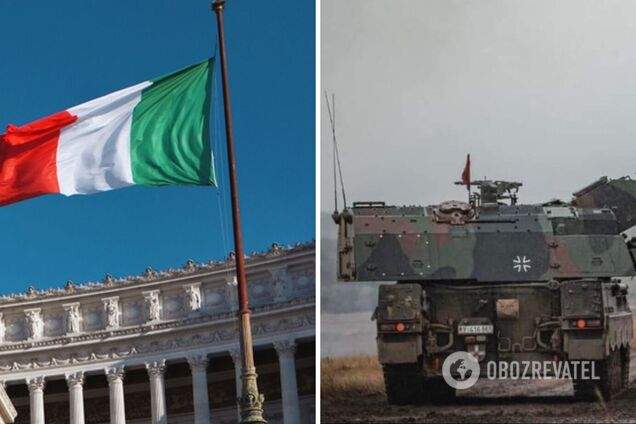 Италия собирается передать Украине тяжелое вооружение