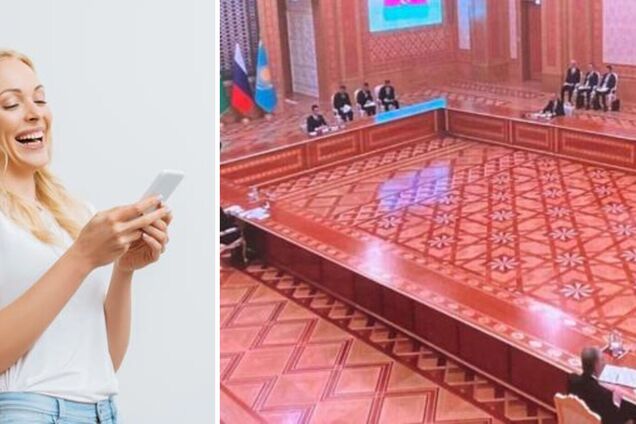 Гігантський стіл на Каспійському саміті, за яким сидів Путін, став мемом. Фото