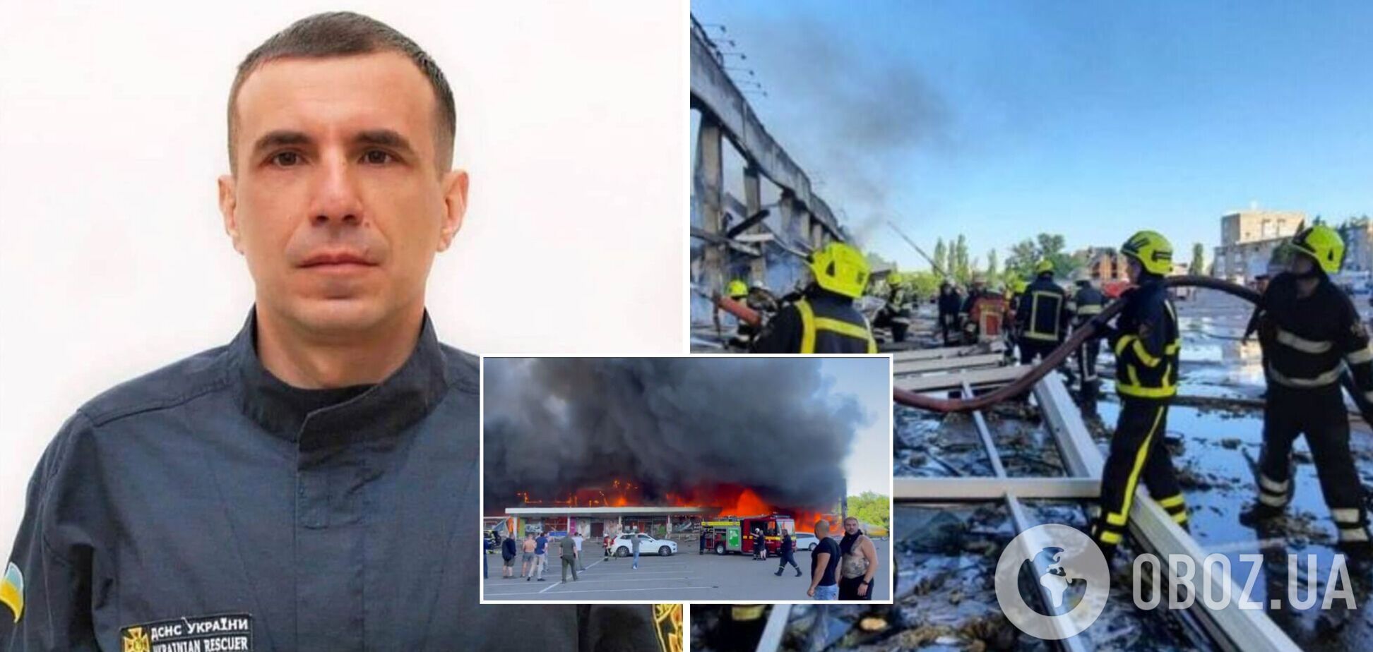 Во время разбора завалов ТЦ в Кременчуге тяжело травмировался спасатель Юрий Сыров