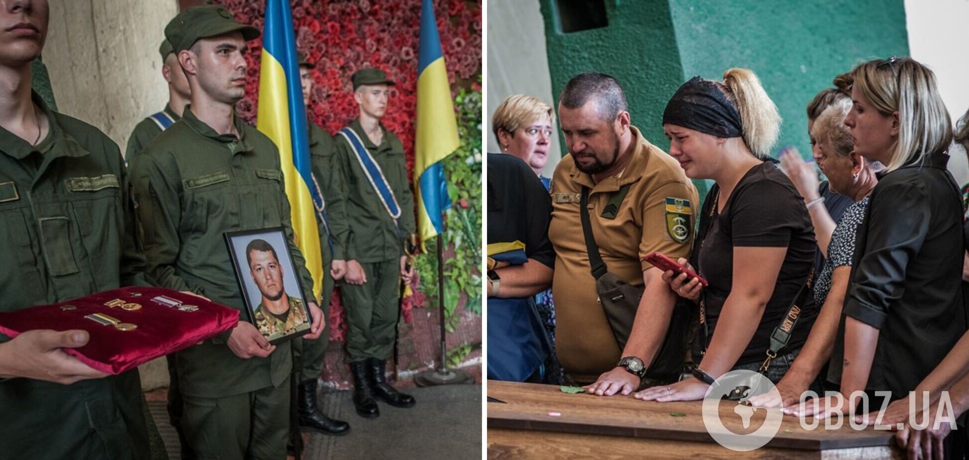 В Киеве попрощались с погибшими защитниками Мариуполя Виталием Красовским и Даниилом Рыбальченко. Фото