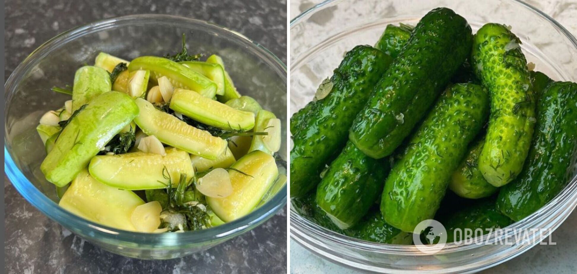 Як правильно маринувати кабачки та огірки: рецепти