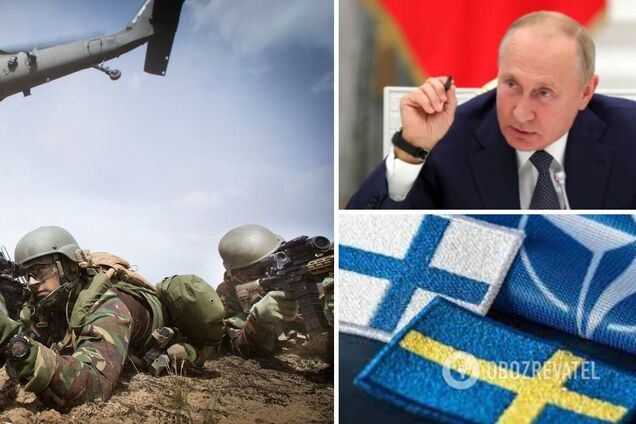 Путін заявив, що РФ відповість на розміщення у Фінляндії й Швеції військової інфраструктури НАТО