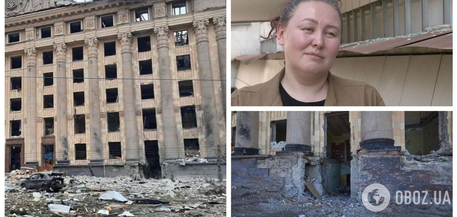 Здание Харьковской ОГА восстановлению не подлежит: выжившая под завалами рассказала о моменте удара. Видео