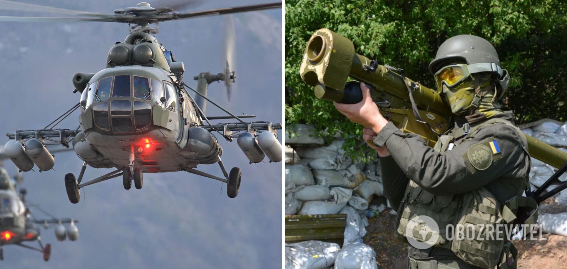 Украинские защитники на Донбассе 'приземлили' очередной вертолет оккупантов. Видео