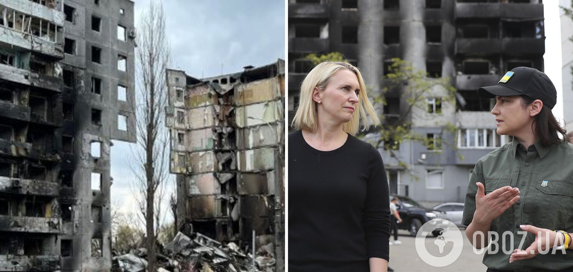 Бринк и Венедиктова посетили Бородянку