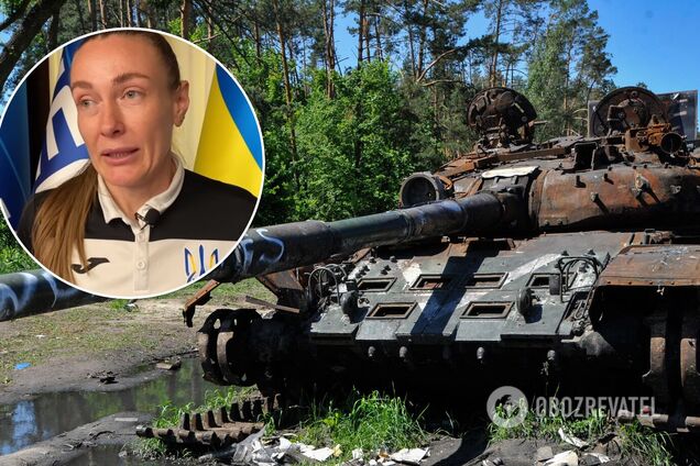 Знищений танк під Києвом