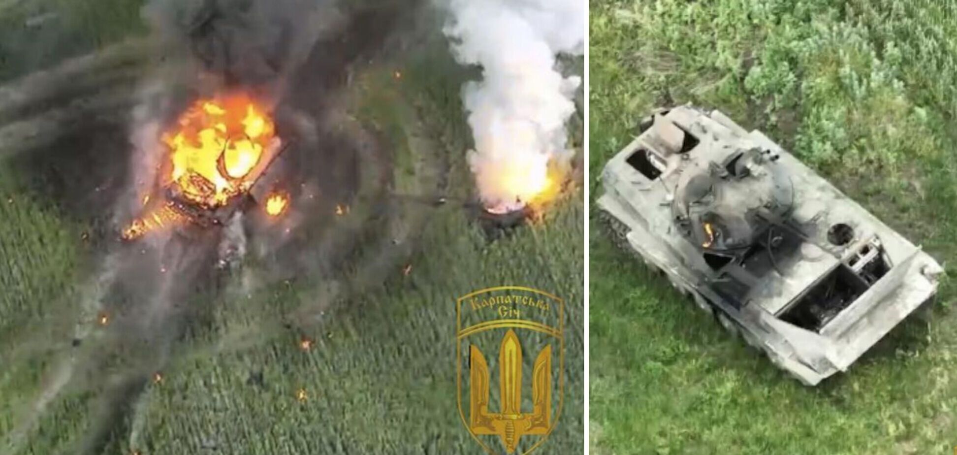 Українські захисники влаштували 'феєрверк': ворожа техніка згоріла. Фото