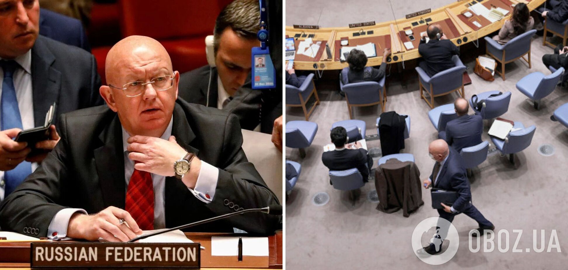 Постпред РФ в ООН Небензя залишив залу Ради безпеки після критики Шарля Мішеля