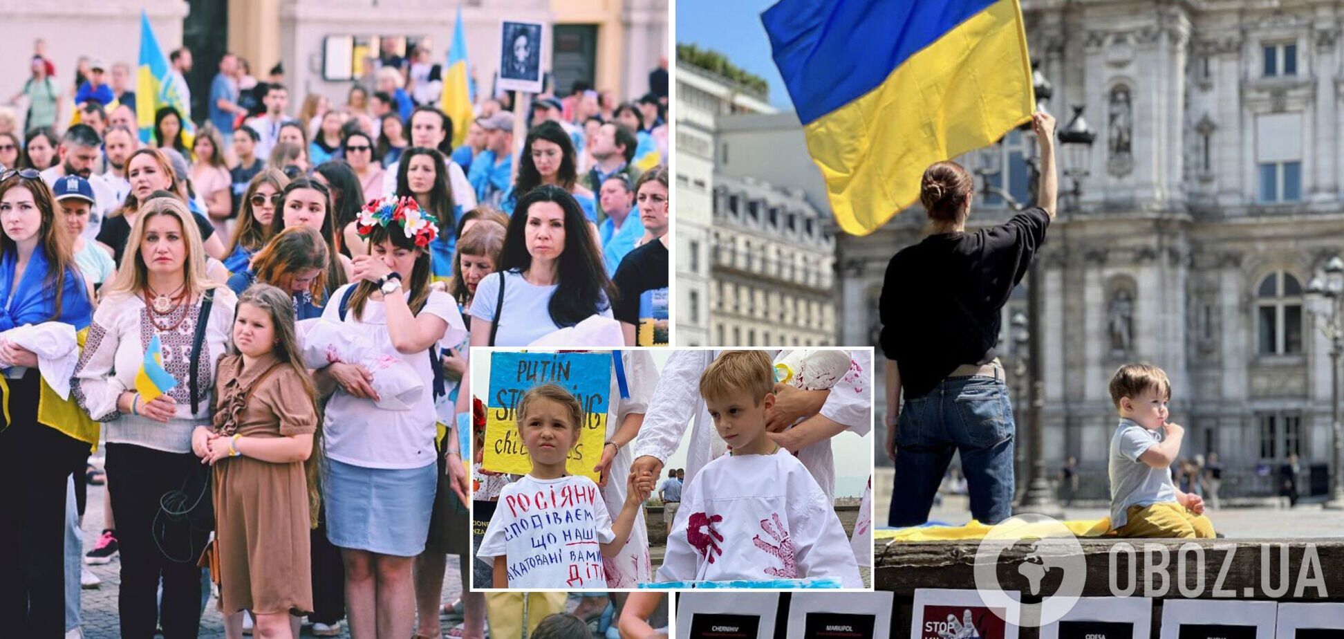 У восьми європейських містах провели Марш Матерів, щоб розповісти світові про звірства російських окупантів в Україні. Фото