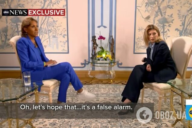 Інтерв'ю Зеленської ведучій ABC перервала сирена: вони саме говорили про 'безпечний' Київ. Відео