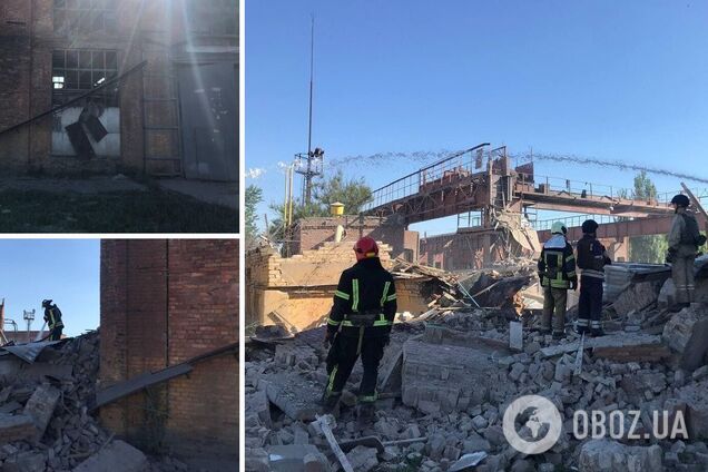 Війська РФ обстріляли Бахмут з артилерії: влучили в завод, спалахнула пожежа. Фото