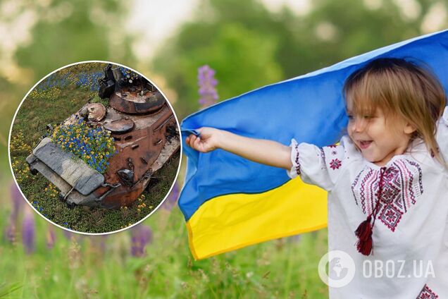 Російська техніка в Україні заросла синьо-жовтими квітами