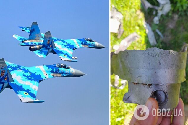 Самолет Воздушных сил сбил вражескую ракету над Сумщиной. Фото