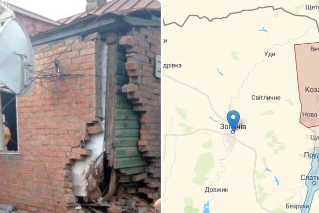 Росіяни обстріляли Золочів Харківської області