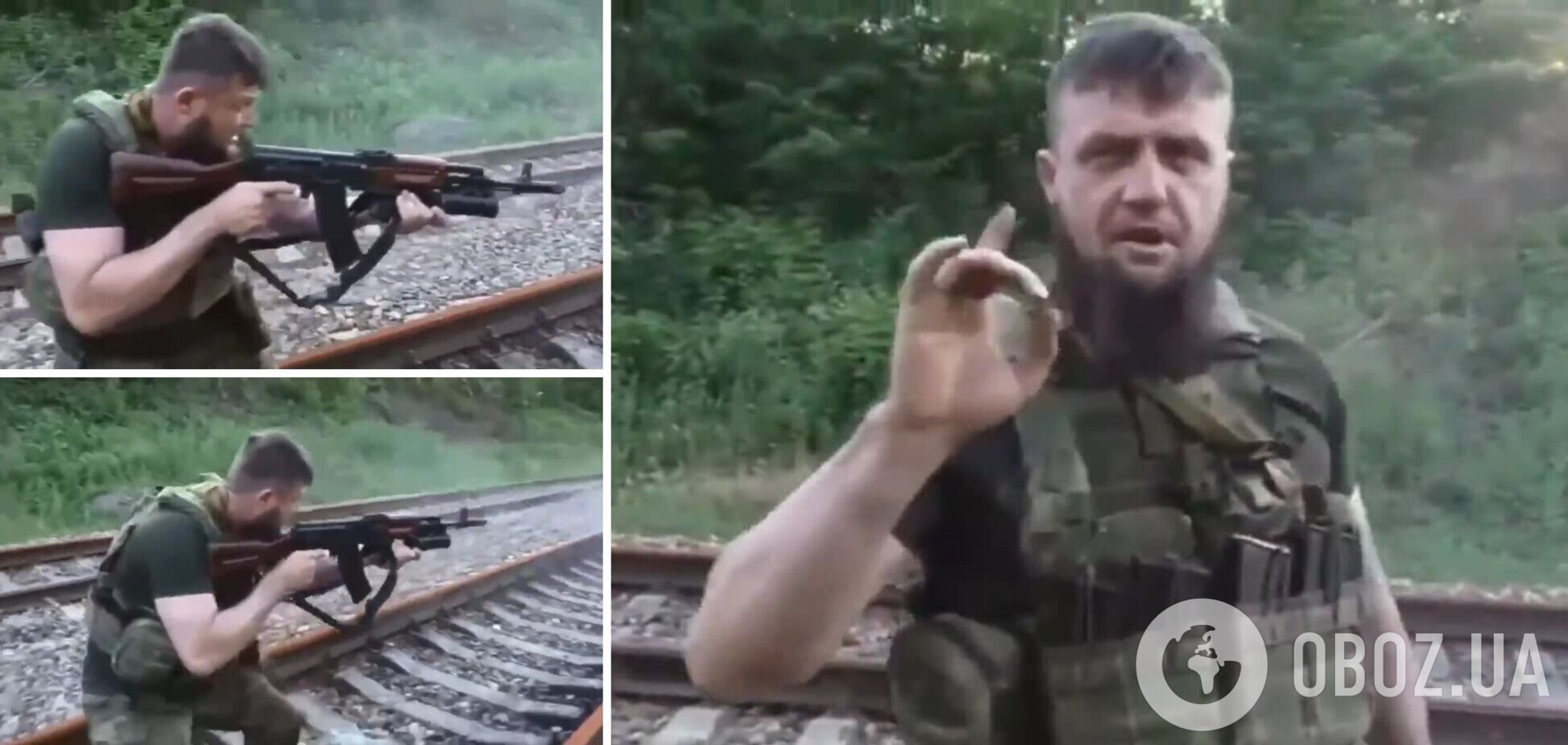 Кадыровский тик-токер вступил в жесткую схватку с железнодорожным полотном. Видео