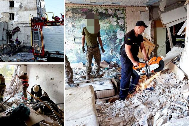 Спасатели разбирают завали дома на Одесчине