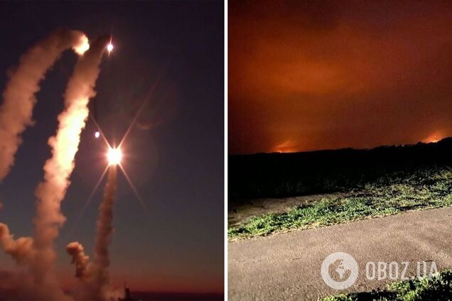 В Белгородской области после 'хлопков' начался масштабный пожар: зарево осветило половину неба. Фото