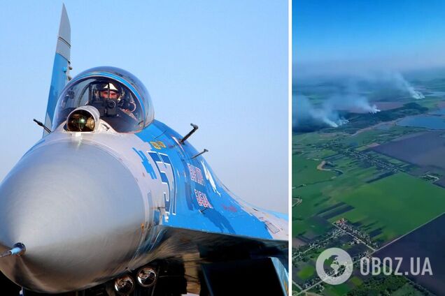 В Генштабе показали, как украинская авиация 'выжигает' российских оккупантов. Видео