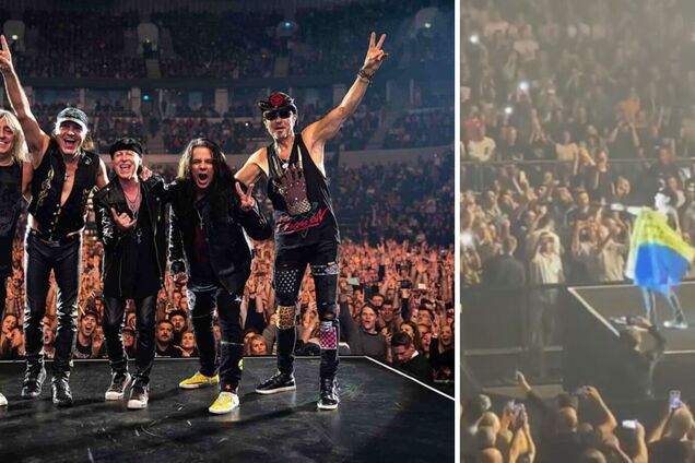 Легенды рока Scorpions с сине-желтым флагом спели измененный для Украины хит Winds of Change на концерте в Израиле