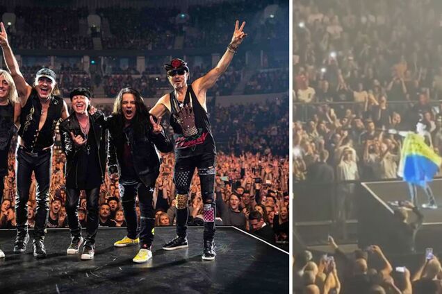 Легенды рока Scorpions с сине-желтым флагом спели измененный для Украины хит Winds of Change на концерте в Израиле