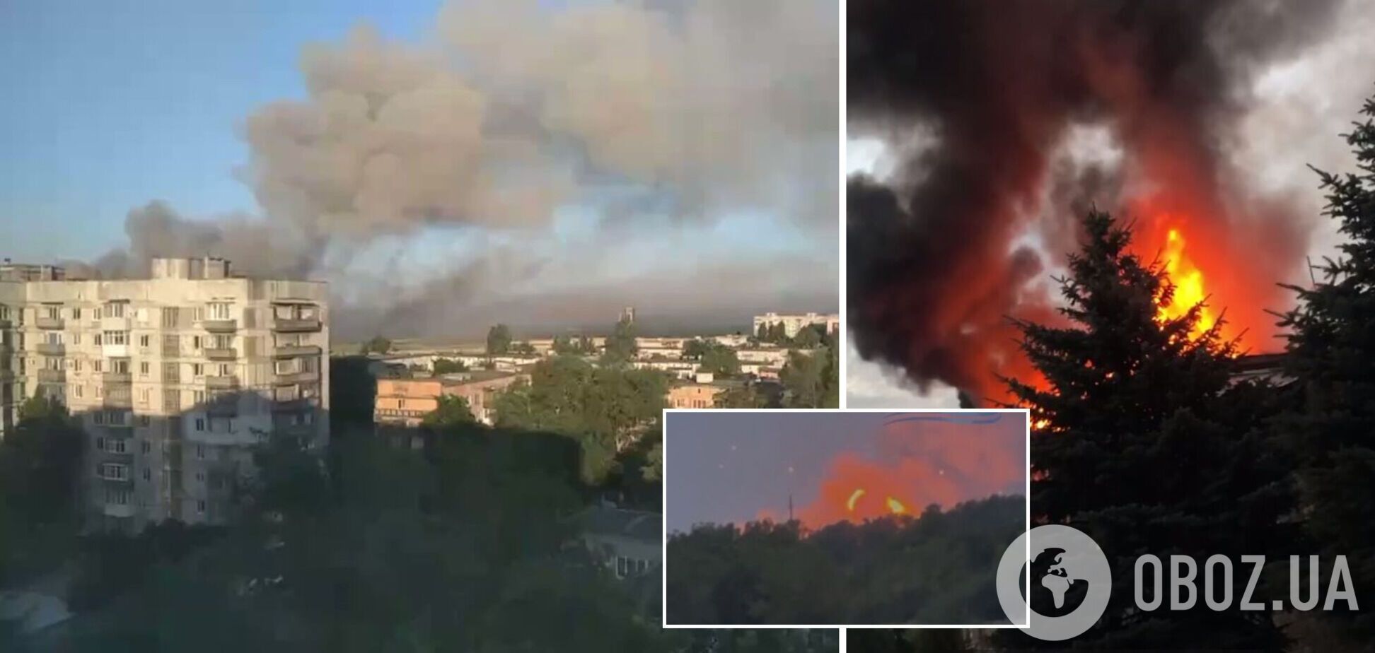 У Шахтарську 'демілітаризували' склад боєприпасів окупантів: спалахнула потужна пожежа. Відео