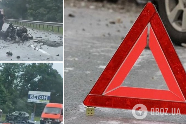 Двоє загиблих, трасу перекрили: під Києвом сталася смертельна аварія. Відео