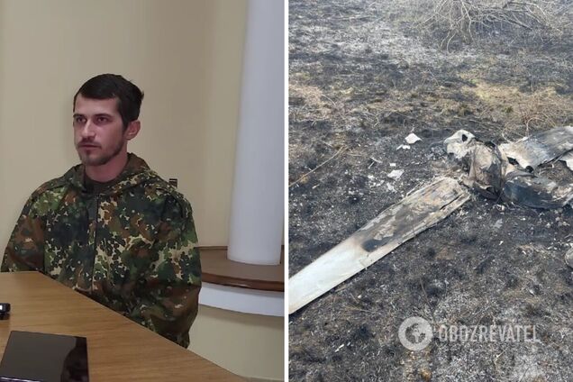 Стріляли чоловік 500: полонений окупант розповів, як війська РФ збили свій безпілотник. Відео