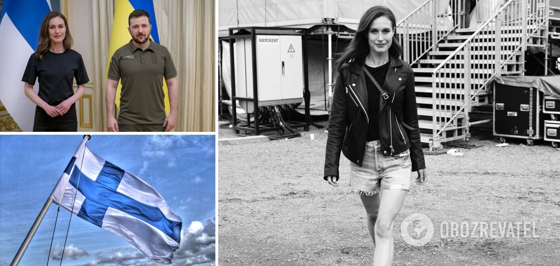 Премьер Финляндии засветилась на публике в коротких шортах и косухе. Как 36-летняя Санна Марин стала иконой моды