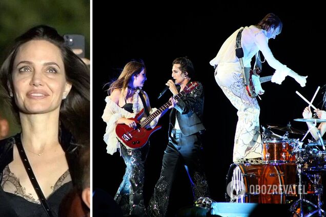 Джоли вместе с дочерью подпевали Måneskin, которая послала Путина на концерт в Риме. Видео