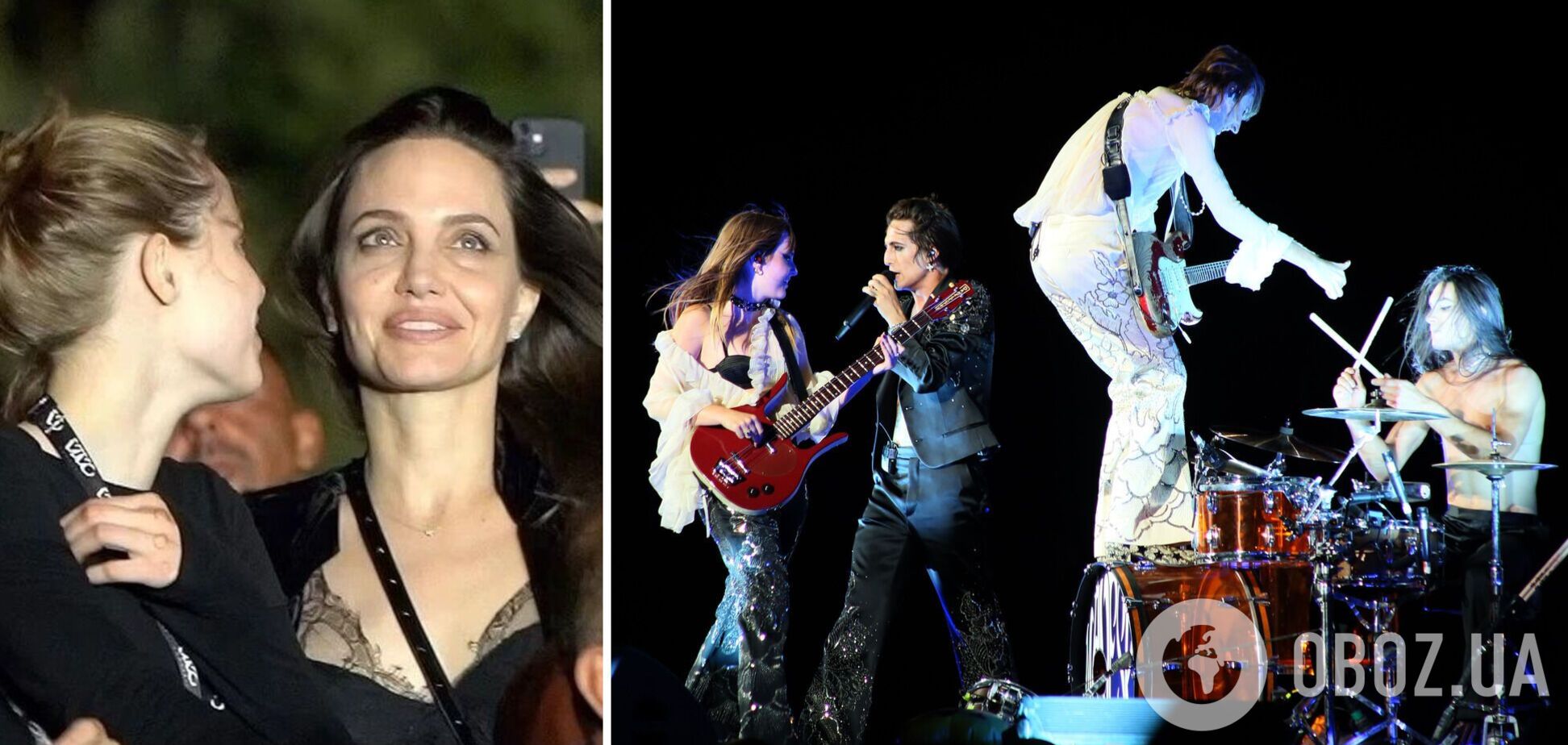 Джолі разом із донькою підспівували Måneskin, який послав Путіна на концерті в Римі. Відео