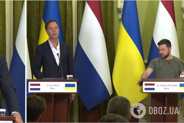 Рютте и Зеленский дали совместную пресс-конференцию по результатам встречи