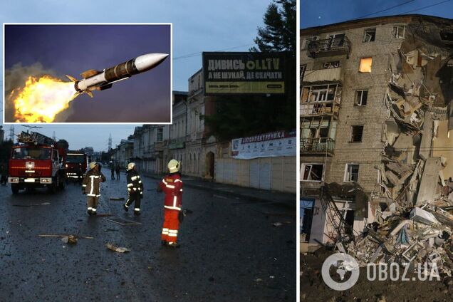 У Харкові ворожа ракета поцілила в багатоповерхівку: з-під завалів врятували жінку. Фото й відео