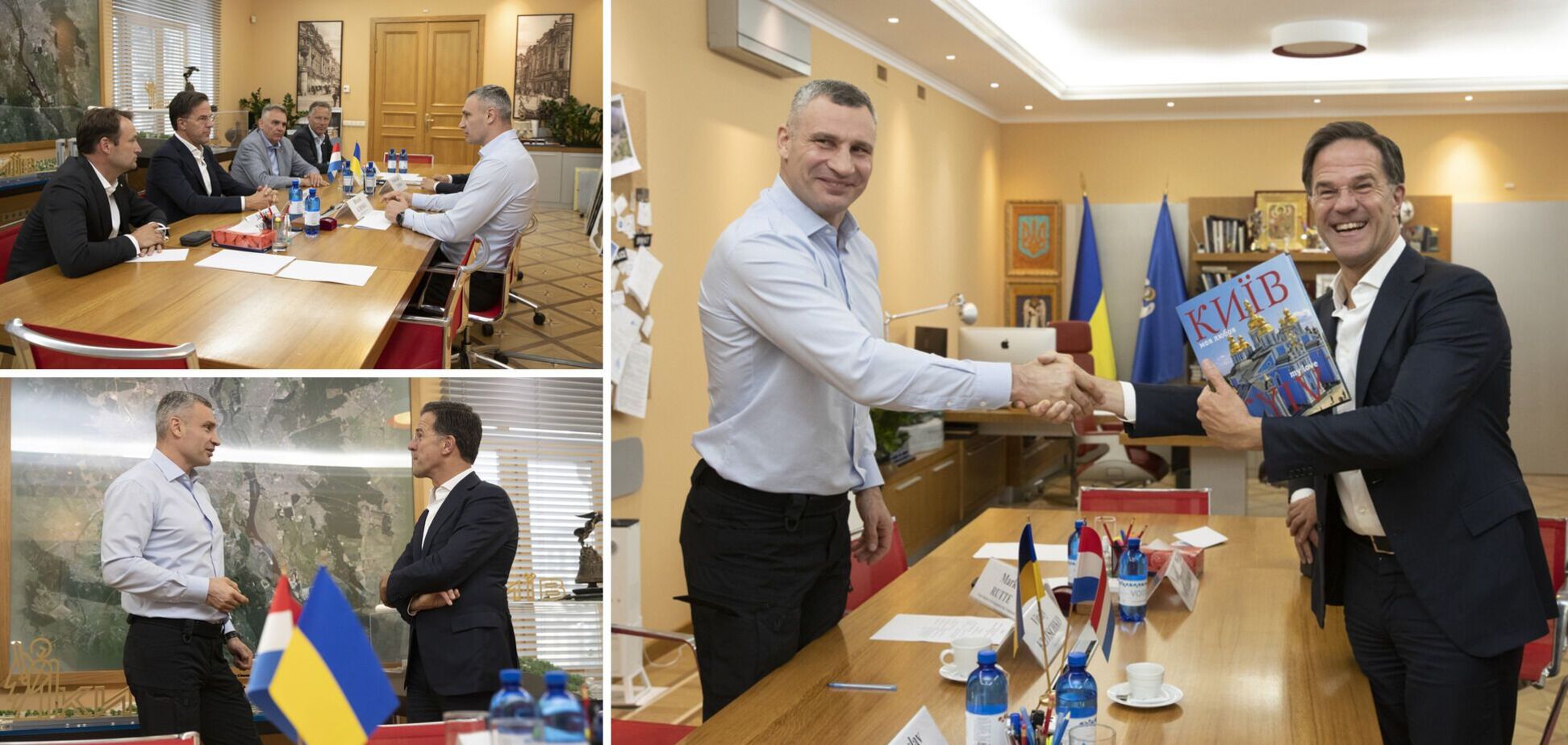 Мэр Киева Кличко встретился с премьером Нидерландов Рютте